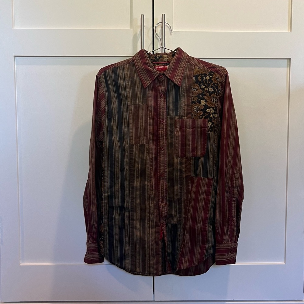 GUESS Vintage 100% Cotton. Beautiful Fabrics. Size Small